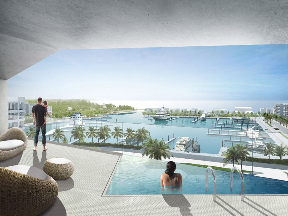 巴哈马的蜂窝表面住宅建筑BIG Designs Centerpiece for a New Resort in the Bahamas (12)